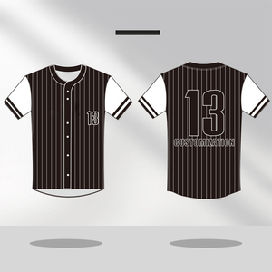 Fabrikpreis Bestes Angepasstes Logo Premium Übergroßes Baseball-Trikot - Product Image 2