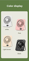 Ventilateur de table portable à faible bruit avec angle de réglage de 180 degrés, design unique, rechargeable, avec écran numérique