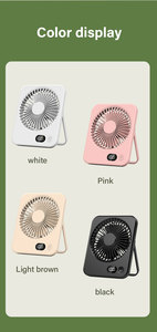 Mới Thiết Kế Độc Đáo 180 Độ Góc Điều Chỉnh Tiếng Ồn Thấp Xách Tay Bảng Fan Home Có Thể Sạc Lại Máy Tính Để Bàn Fan Với Hiển Thị Kỹ Thuật Số - Product Image 6