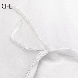 250 Thread Luxury Hotel White Linens Sets 80% Cotton 20% Polyester <strong>Fitted</strong> <strong>Sheet</strong> for <strong>Small</strong> Hotel - Product Image 3