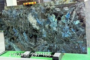 Óng ánh màu xanh Labradorite Granite tấm đá sang trọng hiện đại cho nhà bếp đảo sàn thiết kế phòng tắm vanities nhập - Product Image 5