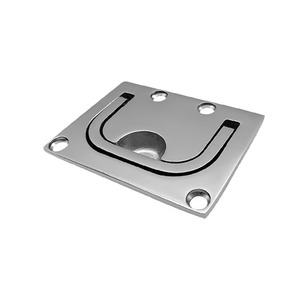 Square Floor Pull Ring 76x58mm Stainless Steel Lift Handle For Marine <b>Yacht</b> Cabin Cover Replacement - Product Image 1