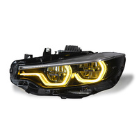 Faro Delantero LED Completo para BMW Serie 4 F32 F33 F36 2014-2020, Conjunto de Lámpara Frontal con Señal de Giro Secuencial y Ojos de Ángel Dinámicos