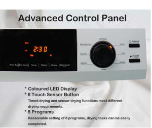 Sèche-<span class=keywords><strong>linge</strong></span> automatique à ventilation de 8 kg, très bien noté, avec fonction anti-allergie et désinfectante - Product Image 3