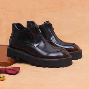 Nouvelles Bottes Classiques de Designer pour Hommes en Cuir Véritable Automne-Hiver DSYX 2026 Confortables, Imperméables et Respirantes pour Soirées - Product Image 2