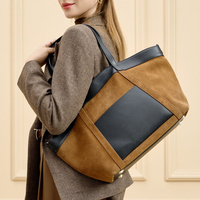 Sac fourre-tout en cuir suédé de qualité supérieure, grande capacité, pour ordinateur portable, pour femmes, fabricant OEM
