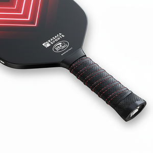 Paleta de Pickleball de fibra de carbono sin bordes, mango alargado, empuñadura de cojín, aprobado por USAPA, núcleo de panal de 13mm para - Product Image 1