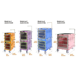 Jaula <span class=keywords><strong>de</strong></span> Transporte <span class=keywords><strong>para</strong></span> Perros <span class=keywords><strong>de</strong></span> Aluminio, Diseño Moderno con Patrón Sólido, Cierre <span class=keywords><strong>de</strong></span> Botón, Recubrimiento en Polvo Ecológico, <span class=keywords><strong>para</strong></span> Perros Pequeños/Medianos - Product Image 6