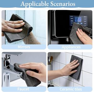 <span class=keywords><strong>Chiffon</strong></span> de nettoyage <span class=keywords><strong>magique</strong></span> épaissi sans traces, réutilisable et sans peluches <span class=keywords><strong>pour</strong></span> <span class=keywords><strong>vitres</strong></span>, fenêtres de cuisine, miroirs et voitures - Product Image 5