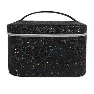 For Loreal Cosmetic Bag Shiny Glitter Travel Makeup Bag Women Cosmetic Bag