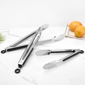 Pinces de cuisine en acier inoxydable avec poignée en silicone de 9/12/14/16 pouces, pinces <span class=keywords><strong>à</strong></span> <span class=keywords><strong>salade</strong></span>, pinces <span class=keywords><strong>à</strong></span> barbecue, ustensiles de cuisine - Product Image 5