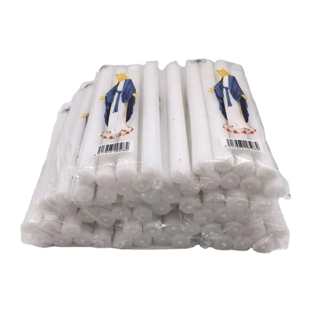 favorable price material paraffin wax white church taper stick light candles making supplies