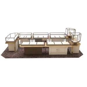 Gold <strong>Jewellery</strong> Shops Interior Design Images Wood Jewelry Display Furniture - Product Image 3
