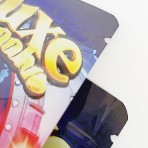 3.5G 7G Sacs Mylar personnalisés résistants aux enfants Emballage en plastique aluminisé de qualité alimentaire Sac à fermeture éclair en Mylar - Product Image 3