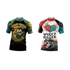 Cody Lundin <strong>Rash</strong> <strong>Guard</strong> in Stock Custom Jiu Jitsu Mma Rashguard Bjj <strong>Men</strong> Compression Training Short Sleeve Grappling Shirt - Product Image 6