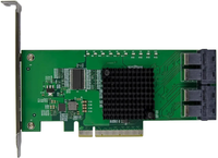 Adaptador interno con cable Fervit PCIe X8 PEX8724 de 4 puertos SFF8643