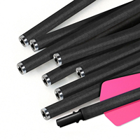 Flèches de mini-arbalète en acier au carbone de 7,5 pouces avec nocks en plastique, force de tir de 50 livres – Haute qualité pour la pratique de tir sur cible et la chasse à courte portée