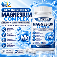 OEM ODM Complexe de Magnésium 1000 mg 8 Formes Capsules Sans OGM 60 Comprimés Complément Alimentaire Marque Privée Fabricant de Formules Personnalisées