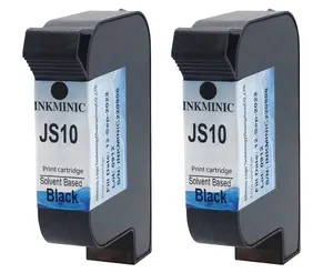 JS10 (M) Sneldrogende Inkt Cartridge Zwarte Solvent Inkt Cartridges Voor M7, M6,M3S,MX4,MX2,MX1 Printer