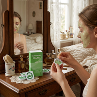 Masque facial purifiant en profondeur apaisant et hydratant à l'aloe vera, masque de boue réparateur pour soins quotidiens (Marque Privée)