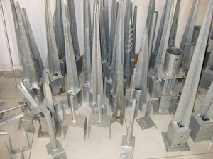 Nhúng Nóng Mạ Kẽm Vuông Phong Cách Thép Cực Mặt Đất Neo - Product Image 4