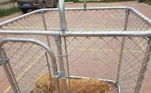 Classique 10x10x6 <span class=keywords><strong>Pied</strong></span> Galvanisé En Plein Air Chien Chenil En Acier Grillage En Métal Run Cage Parc Pour Animaux De Compagnie - Product Image 3