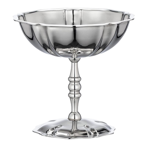 Duurzame essentiële accessoire van hoge kwaliteit, moderne gepatroneerde schaal, ijsbeker, roestvrijstalen kelk, wijnglas met hoge voet - Product Image 1