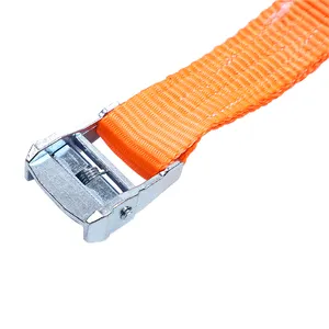 Factory Supply Orange 1" 800kg Endless Cam Buckle Ratchet Tie Down Strap Cargo Control Packing Straps