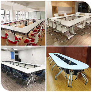 Tùy Chỉnh Gấp Hội Nghị Bảng Trường Lớp Học Văn Phòng Đào Tạo Bàn Có Thể Gập Lại Lật Top Đào Tạo Phòng Bảng - Product Image 4