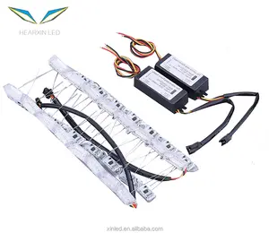 LED לבן/צהוב רכב קריסטל DRL בשעות היום ריצה רצועת הפעל אות אור עבור ניסן הקאשקאי אביזרי