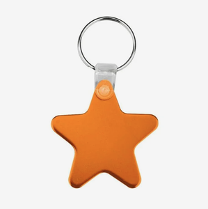 Support mural publicitaire personnalisé en métal en forme d'étoile pour clés, avec logo gravé, idéal pour la maison - Product Image 1