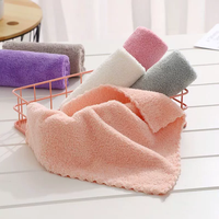 Serviette de cuisine en polaire corail en gros, personnalisable, plusieurs couleurs, pour nettoyer les tables, la vaisselle et la cuisine