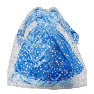Affascinante Abito da <span class=keywords><strong>Principessa</strong></span> <span class=keywords><strong>dei</strong></span> <span class=keywords><strong>Ghiacci</strong></span> per Spettacoli, <span class=keywords><strong>Costume</strong></span> Blu con Mantello Trasparente a Motivo Fiocco di Neve per Feste in Maschera - Product Image 2