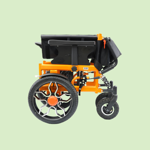 Silla de ruedas eléctrica plegable de acero motorizada de alta potencia de 500W, diseño compacto de viaje portátil para personas mayores y discapacitadas - Product Image 3