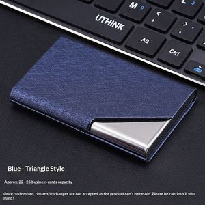 High-end Geometry Style Men's & Women's <b>Large</b> Capacity Portable Business Card Holder & Storage <b>Box</b> for Business <b>Gifts</b> - Product Image 4