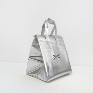 Sac isotherme de livraison de repas et de boissons jetable personnalisé en gros, imperméable, non tissé, avec logo - Product Image 6