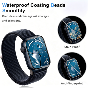 Protector de Pantalla de Vidrio HD (Paquete de 2) para <span class=keywords><strong>Apple</strong></span> <span class=keywords><strong>Watch</strong></span> Series 9 8 <span class=keywords><strong>7</strong></span>, Kit de Alineación Automática, Fábrica con Certificación REACH ISO14001 - Product Image 5