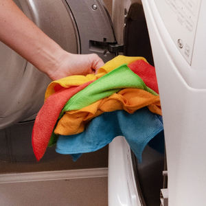 卸売カスタム30x30cmマイクロファイバーキッチン皿布タオルワープニットスクエアラグ吸収カークリーニング用 - Product Image 4