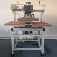 Machine d'Impression Pneumatique Semi-Automatique Double Station, Machine à Imprimer les Logos, Flocage pour Maillots, pour Imprimantes Textiles DTF
