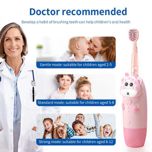 Cepillo de Dientes Eléctrico Sónico Recargable IPX7 para Adultos, Diseño de Dibujos Animados, Carcasa de Silicona, Carga Micro USB, 30 Días de Duración de la Batería - Product Image 2