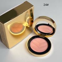 Palette de fards à joues en poudre en gros, longue tenue, multicolores, avec logo personnalisé, maquillage féminin, cosmétiques, fard à joues avec miroir, fard à joues de luxe