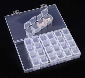 Custom Mini Diamond <b>Nail</b> Packaging Box Rhinestone Beads Display Holder Empty <b>Nail</b> Tool Storage Organizer <b>Case</b> - Product Image 1