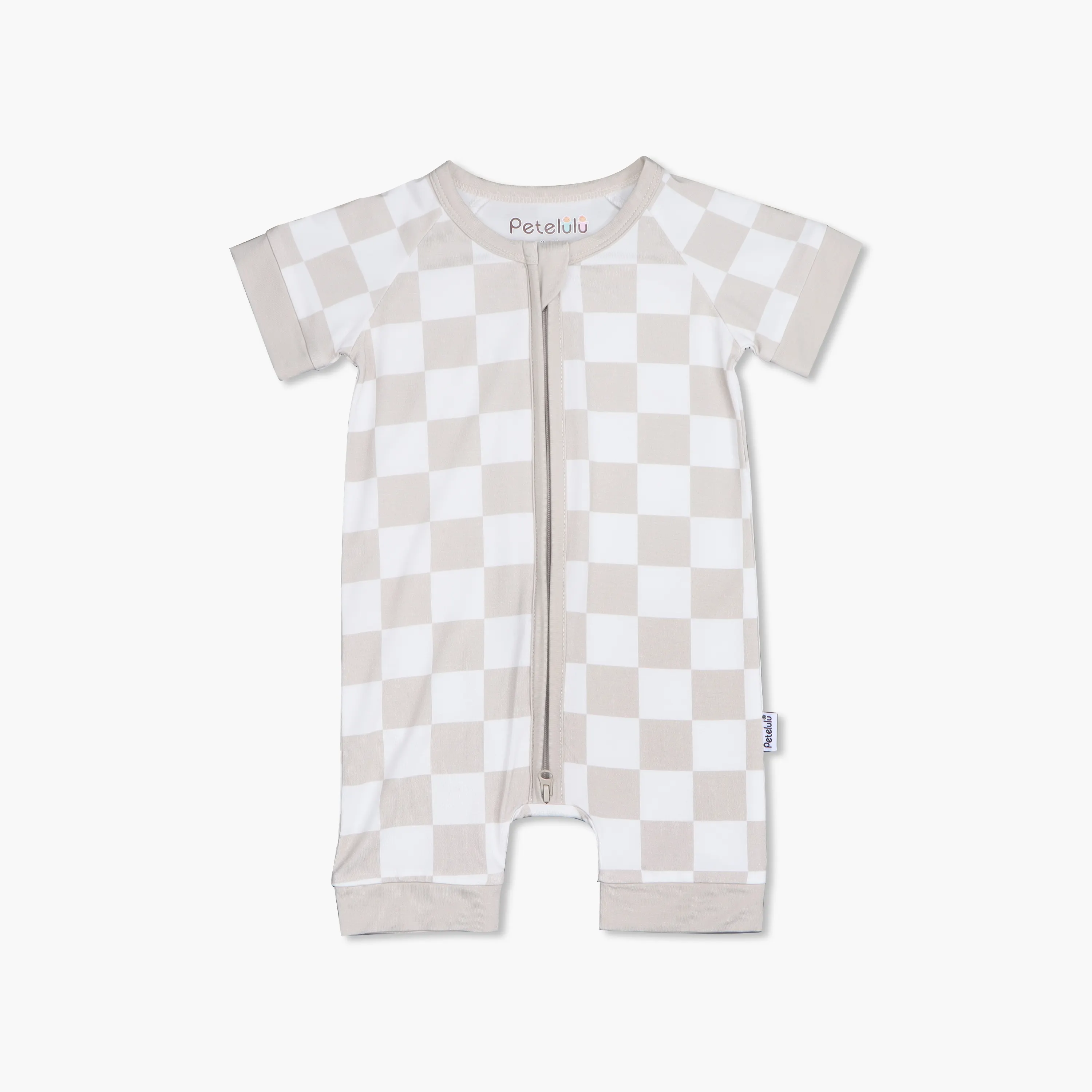 Newborn Clothes Checkerboard Print One Piece Bodysuit Toddler Kids Short Sleeve Baby Bodysuit Boutique Baby Clothes