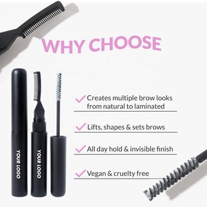 Gel 3D profesional personalizado para extensión de cejas, pegamento de cera fuerte, resistente al agua, larga duración, congelación de cejas, Gel Vegano para cejas - Product Image 6