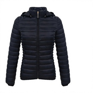 <b>Women</b> <b>Lightweight</b> Quilted Puffer <b>Jacket</b> <b>Hooded</b> Zip Up Insulated Outerwear - Product Image 4