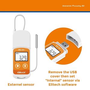 RC-5+ TE LCD Digital USB <b>Temperature</b> <b>Data</b> <b>Logger</b> Reusable Recorder Refrigerator Thermometer 32000 Points High - Product Image 4