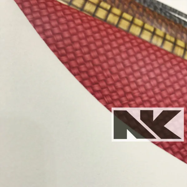 NK V021ไม้ออกแบบเรียบ PVC หนัง Faux สำหรับกระเป๋าของขวัญกล่องหัตถกรรมอุปกรณ์