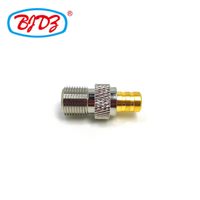 Approvisionnement d'usine en gros Smb femelle Jack vers F femelle Jack RF coaxial connecteurs adaptateur convertisseur