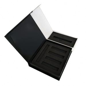 Custom Printing UV Coating Child Proof 1.0ml Kraft Paper Folders Packaging Boxes with <b>Press</b> <b>Button</b> Embossing & Recyclable - Product Image 4