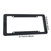 Cadre de plaque d'immatriculation américaine en plastique, support de plaque d'immatriculation standard américain plat, accessoires automobiles